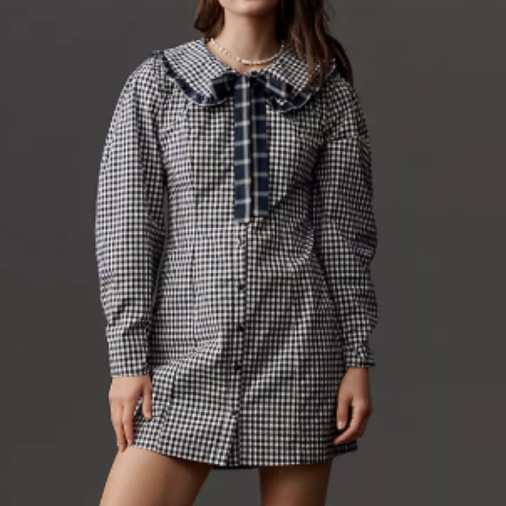 Lisa Says Gah Piper Gingham Mini Dress - Small Only